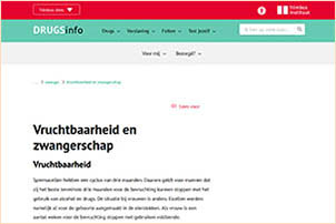 Drugsinfo.nl over drugs en zwangerschap. Gemaakt door Trimbos.
